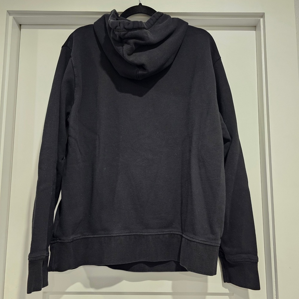 Reebok Mens Classic Logo Hoodie Black Long Sleeve Pullover Athletic Size L - Picture 3 of 6